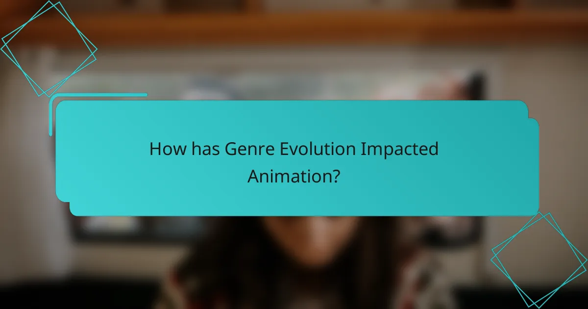 How has Genre Evolution Impacted Animation?