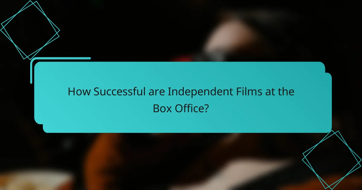 How Successful are Independent Films at the Box Office?