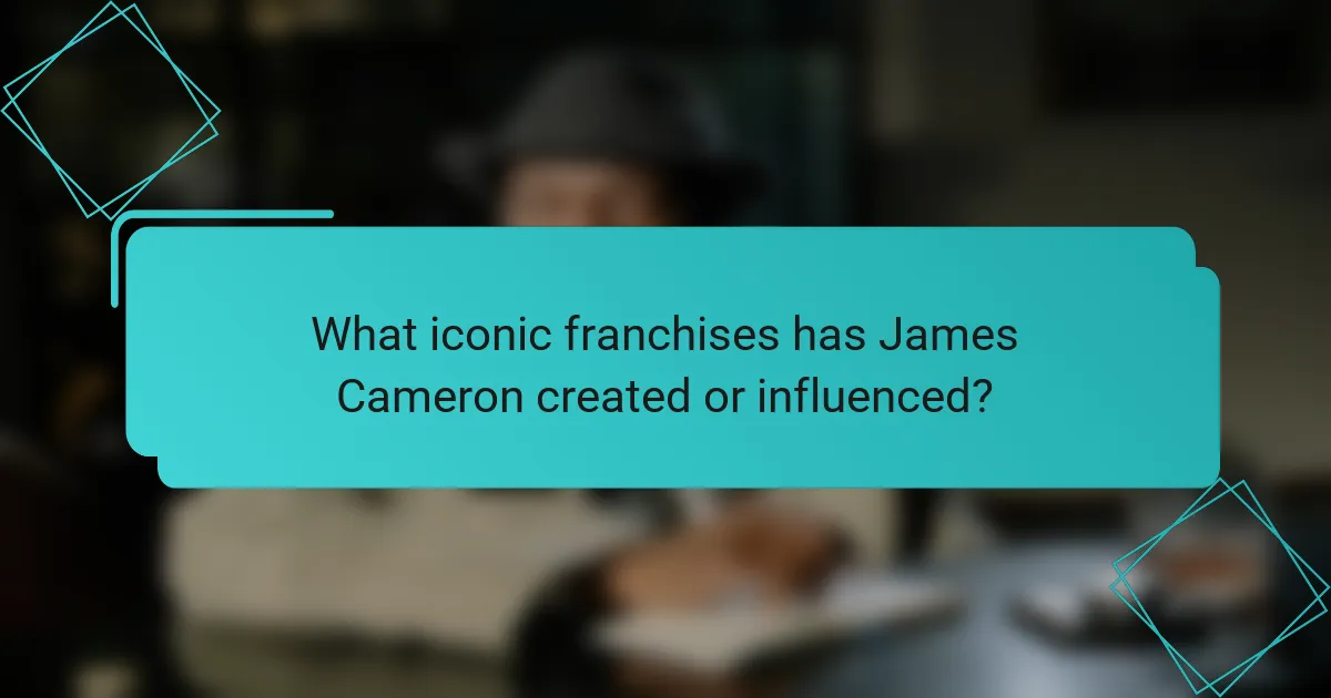 What iconic franchises has James Cameron created or influenced?