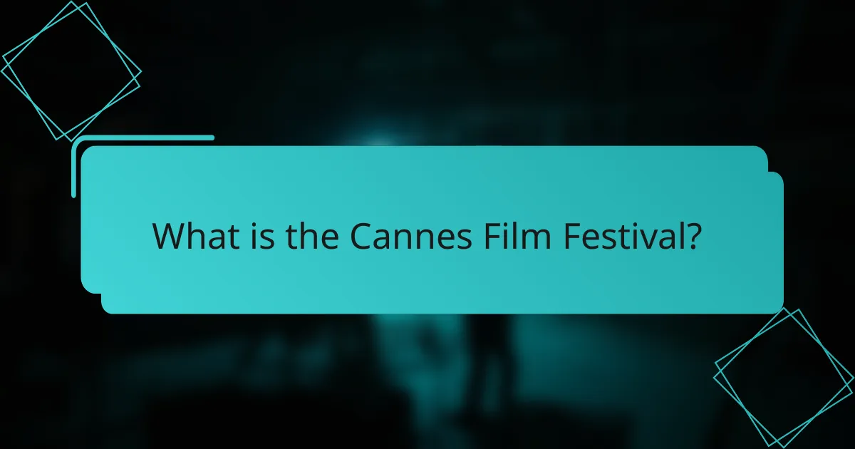 What is the Cannes Film Festival?